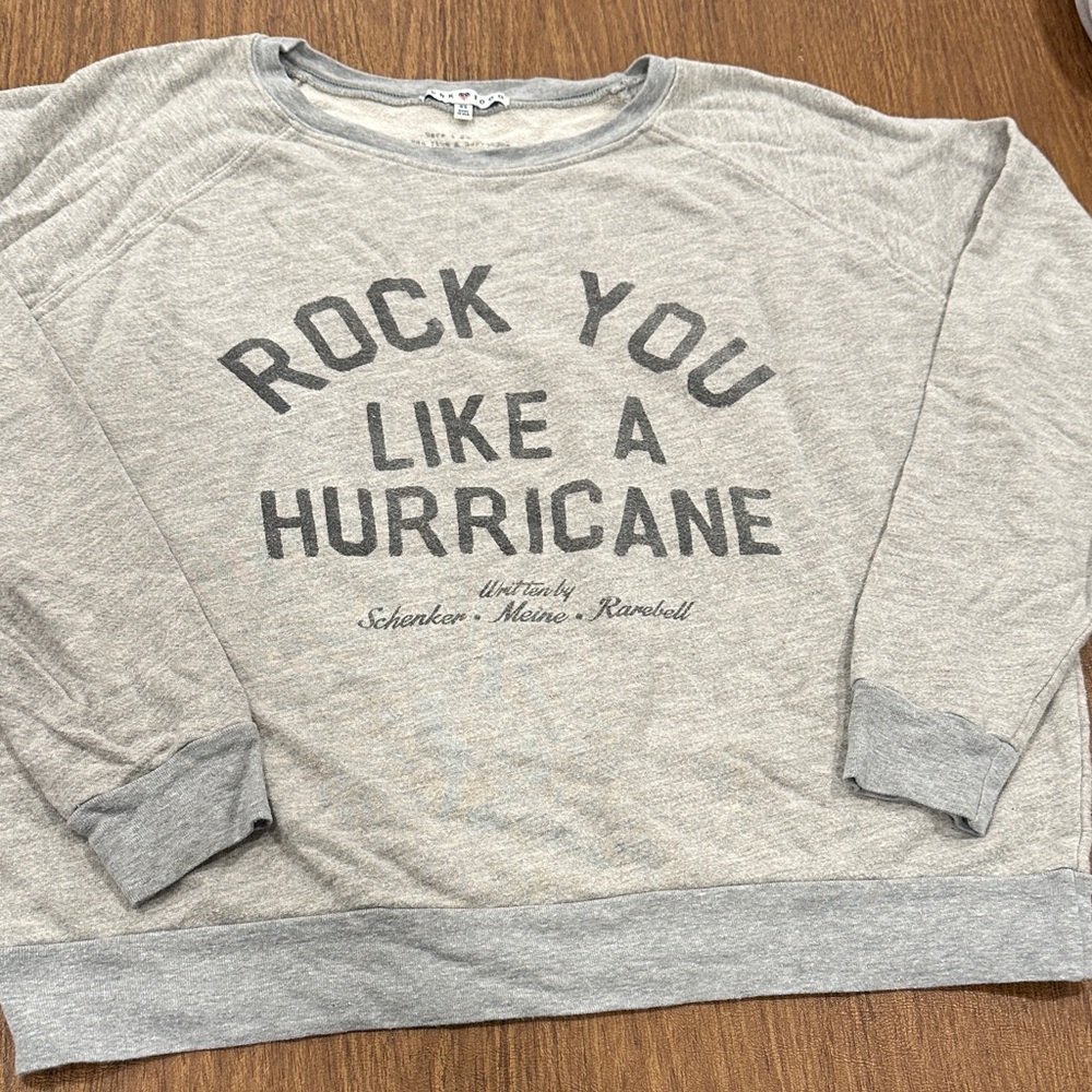 Junk food gray graphic women sweatshirt size XS